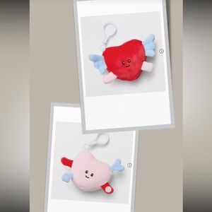 3" Keychain Mini Cupid Heart Red - 3" Keychain Mini Cupid Heart Pink Gigglescape